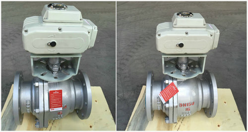 電動鑄鋼球閥Q941F-16C，電動鑄鋼法蘭球閥圖片